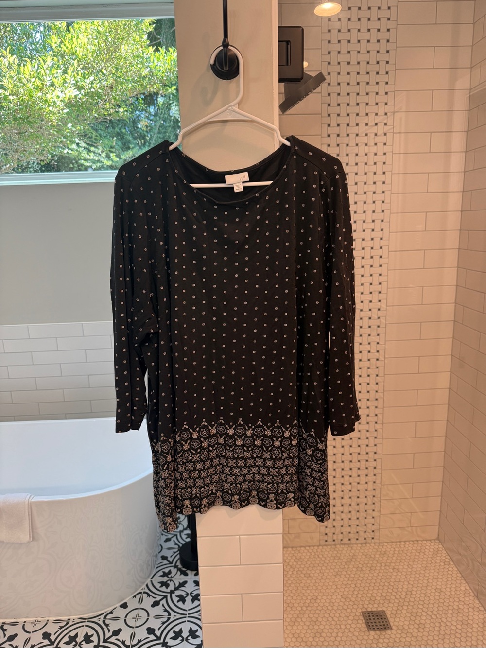 J. Jill Black Long-Sleeve Top